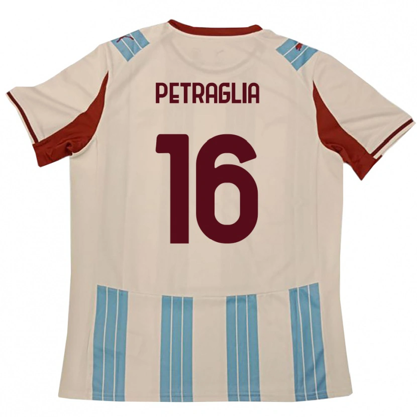 Danxen Dames Christian Petraglia #16 Hemelsblauw Wit Uitshirt Uittenue 2025/26 T-Shirt België