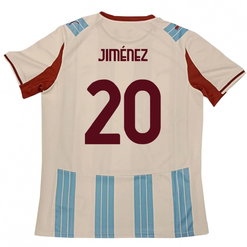 Danxen Dames Kaleb Jiménez #20 Hemelsblauw Wit Uitshirt Uittenue 2025/26 T-Shirt België