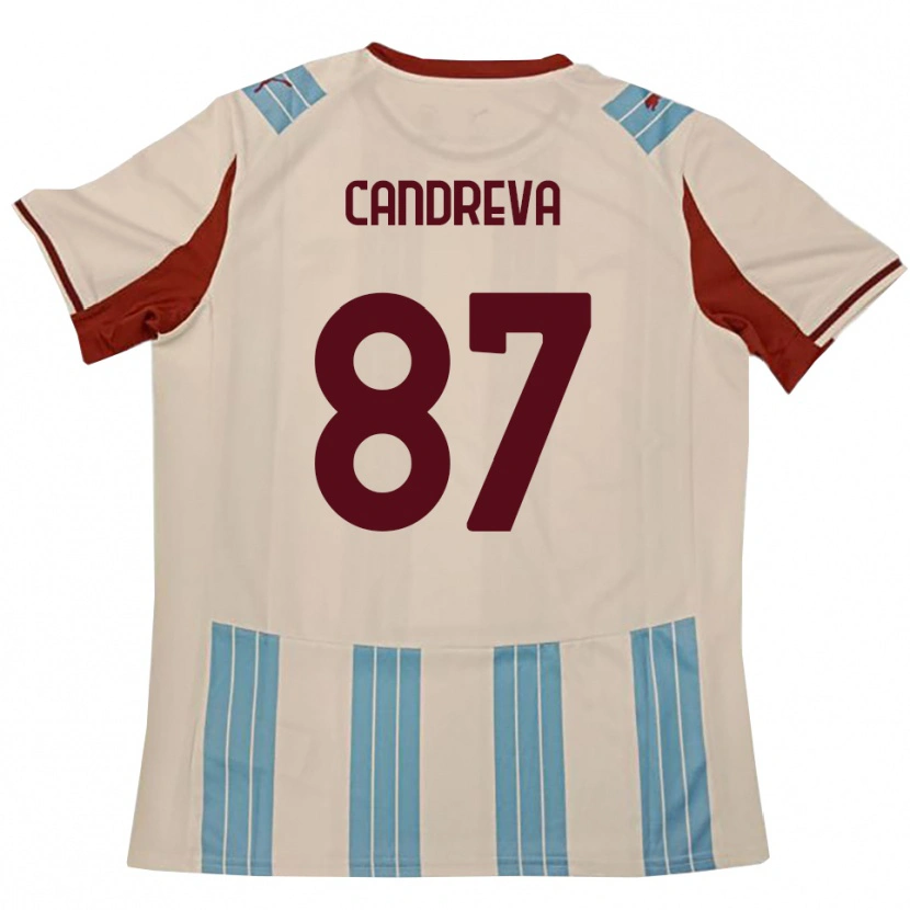 Danxen Dames Antonio Candreva #87 Hemelsblauw Wit Uitshirt Uittenue 2025/26 T-Shirt België