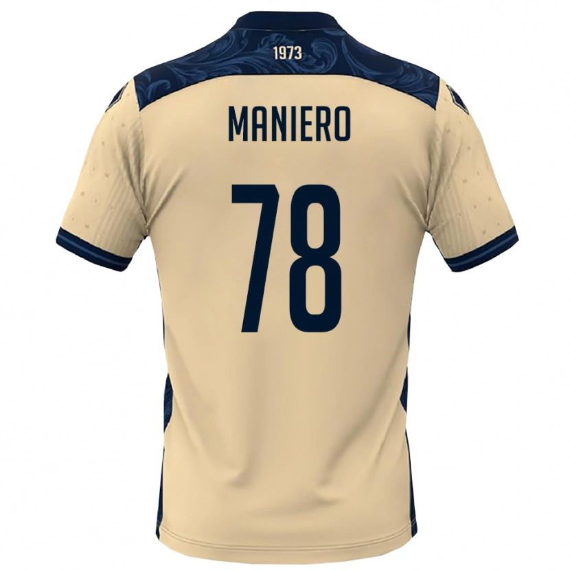 Danxen Dames Luca Maniero #78 Wit Donkerblauw Uitshirt Uittenue 2025/26 T-Shirt België
