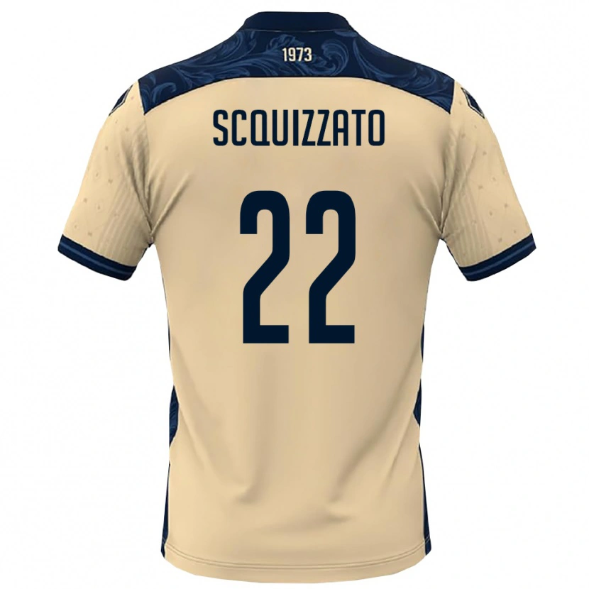 Danxen Dames Edoardo Scquizzato #22 Wit Donkerblauw Uitshirt Uittenue 2025/26 T-Shirt België