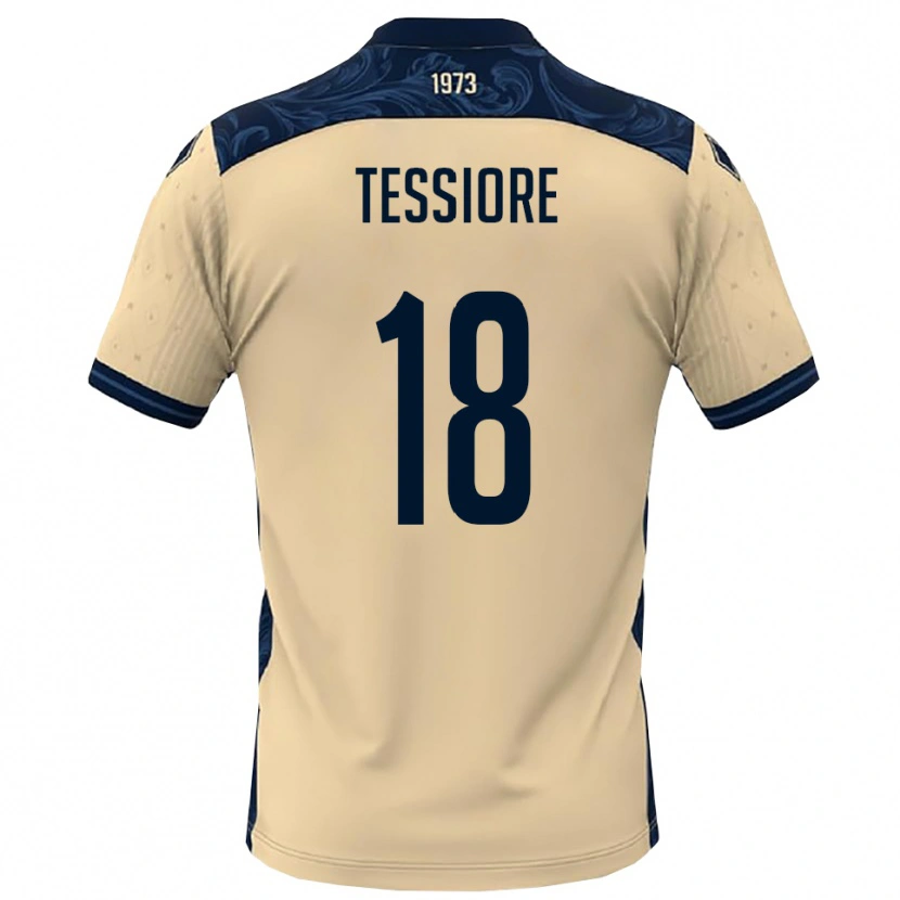 Danxen Dames Andrea Tessiore #18 Wit Donkerblauw Uitshirt Uittenue 2025/26 T-Shirt België