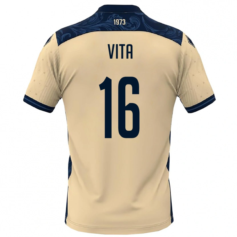 Danxen Dames Alessio Vita #16 Wit Donkerblauw Uitshirt Uittenue 2025/26 T-Shirt België