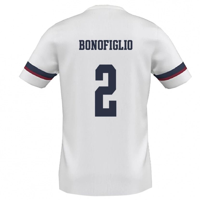 Danxen Dames Lucio Bonofiglio #2 Wit Rood Uitshirt Uittenue 2025/26 T-Shirt België