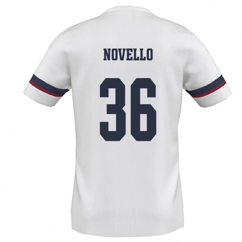 Danxen Dames Jahce Novello #36 Wit Rood Uitshirt Uittenue 2025/26 T-Shirt België