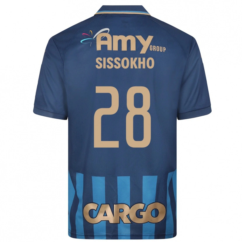 Danxen Dames Issouf Sissokho #28 Donkerblauw Blauw Uitshirt Uittenue 2025/26 T-Shirt België