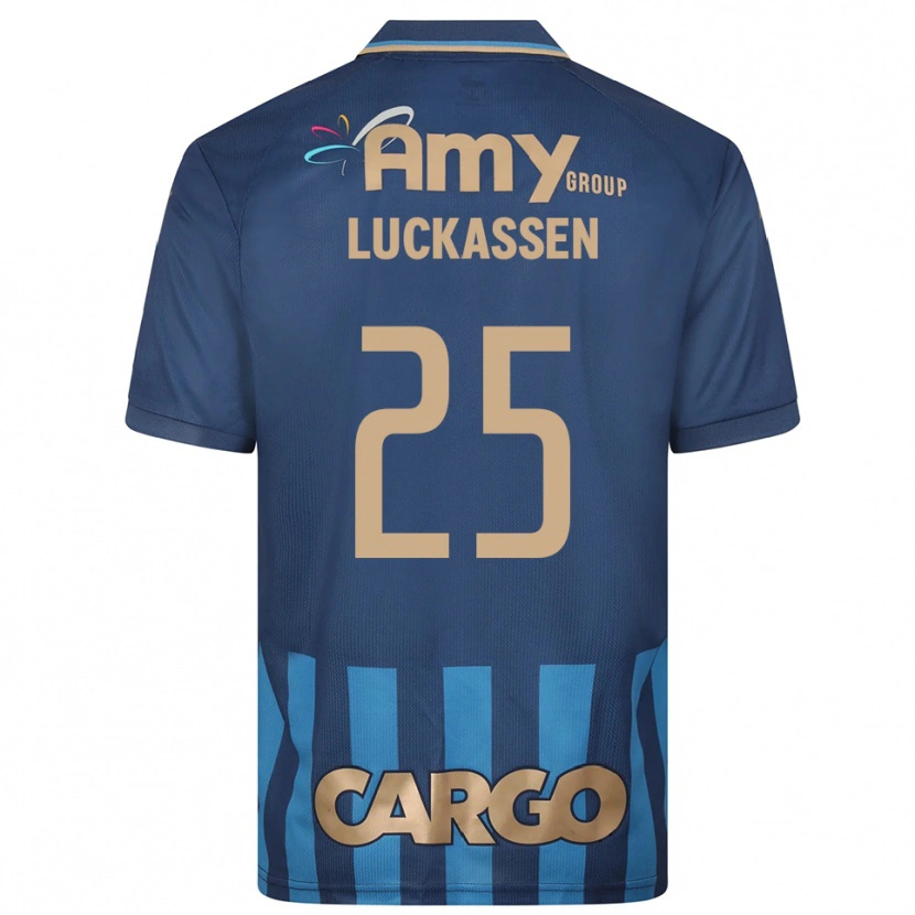 Danxen Dames Derrick Luckassen #25 Donkerblauw Blauw Uitshirt Uittenue 2025/26 T-Shirt België