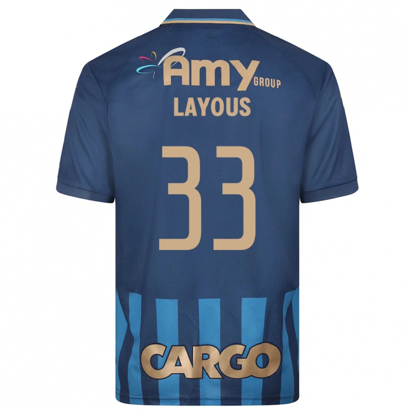 Danxen Dames Hisham Layous #33 Donkerblauw Blauw Uitshirt Uittenue 2025/26 T-Shirt België