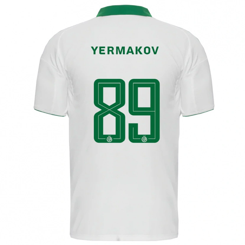 Danxen Dames Georgiy Yermakov #89 Wit Groen Uitshirt Uittenue 2025/26 T-Shirt België