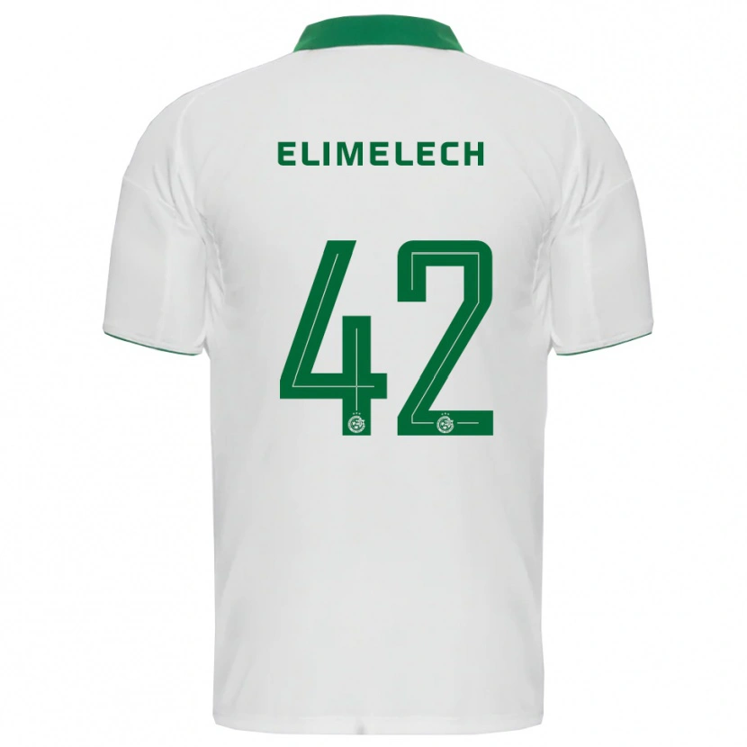 Danxen Dames Roey Elimelech #42 Wit Groen Uitshirt Uittenue 2025/26 T-Shirt België