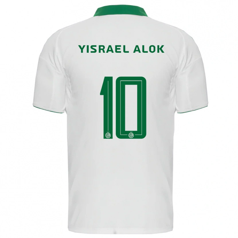 Danxen Dames Noam Yisrael Alok #10 Wit Groen Uitshirt Uittenue 2025/26 T-Shirt België
