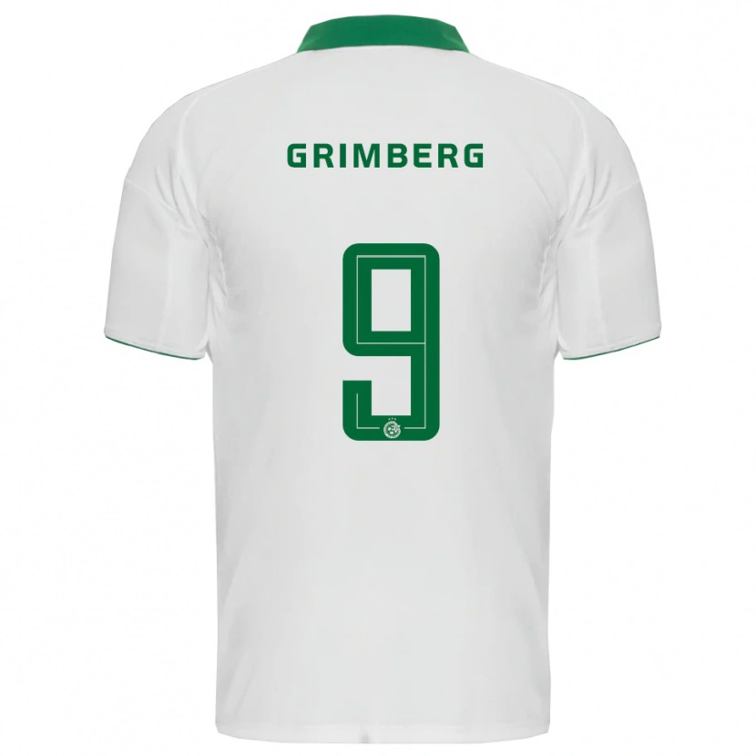 Danxen Dames Adam Grimberg #9 Wit Groen Uitshirt Uittenue 2025/26 T-Shirt België