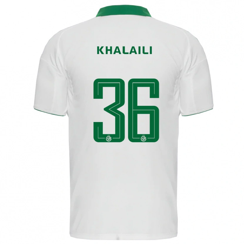 Danxen Dames Iyad Khalaili #36 Wit Groen Uitshirt Uittenue 2025/26 T-Shirt België