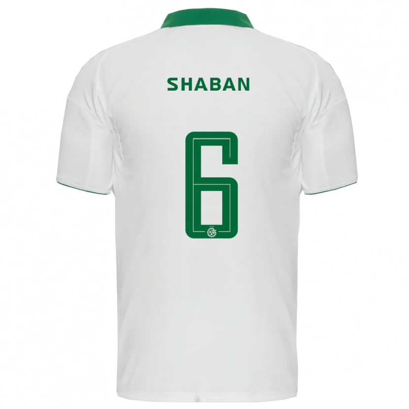 Danxen Dames Loay Shaban #6 Wit Groen Uitshirt Uittenue 2025/26 T-Shirt België