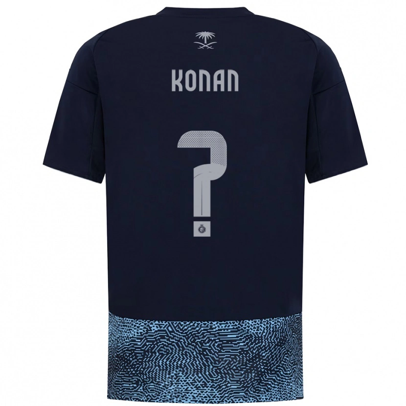 Danxen Dames Ghislain Konan #0 Donkerblauw Hemelsblauw Uitshirt Uittenue 2025/26 T-Shirt België
