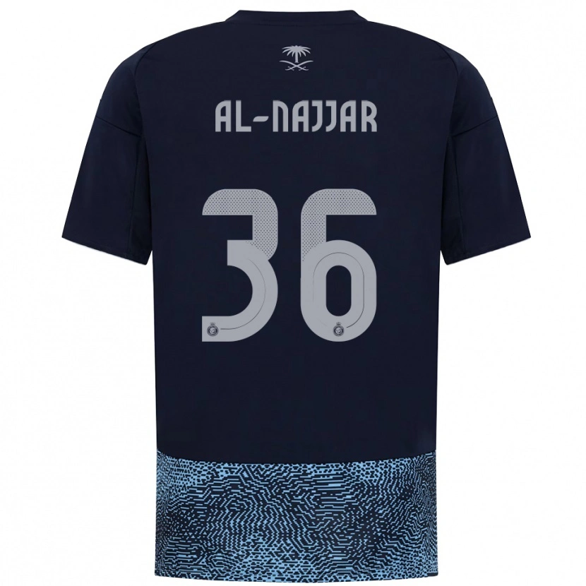 Danxen Dames Raghed Al-Najjar #36 Donkerblauw Hemelsblauw Uitshirt Uittenue 2025/26 T-Shirt België