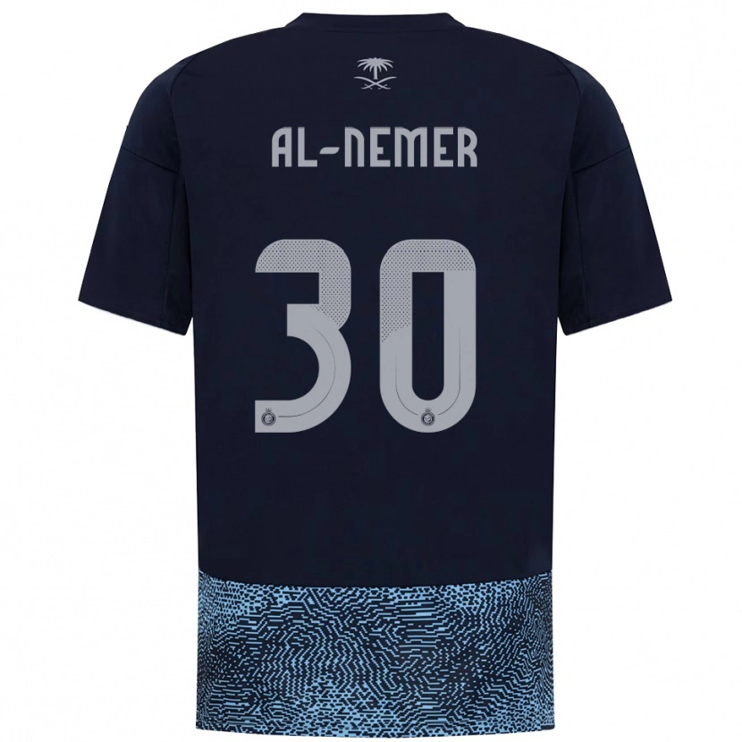 Danxen Dames Meshari Al-Nemer #30 Donkerblauw Hemelsblauw Uitshirt Uittenue 2025/26 T-Shirt België