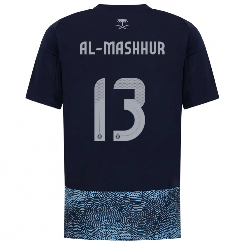 Danxen Dames Fawaz Al-Mashhur #13 Donkerblauw Hemelsblauw Uitshirt Uittenue 2025/26 T-Shirt België