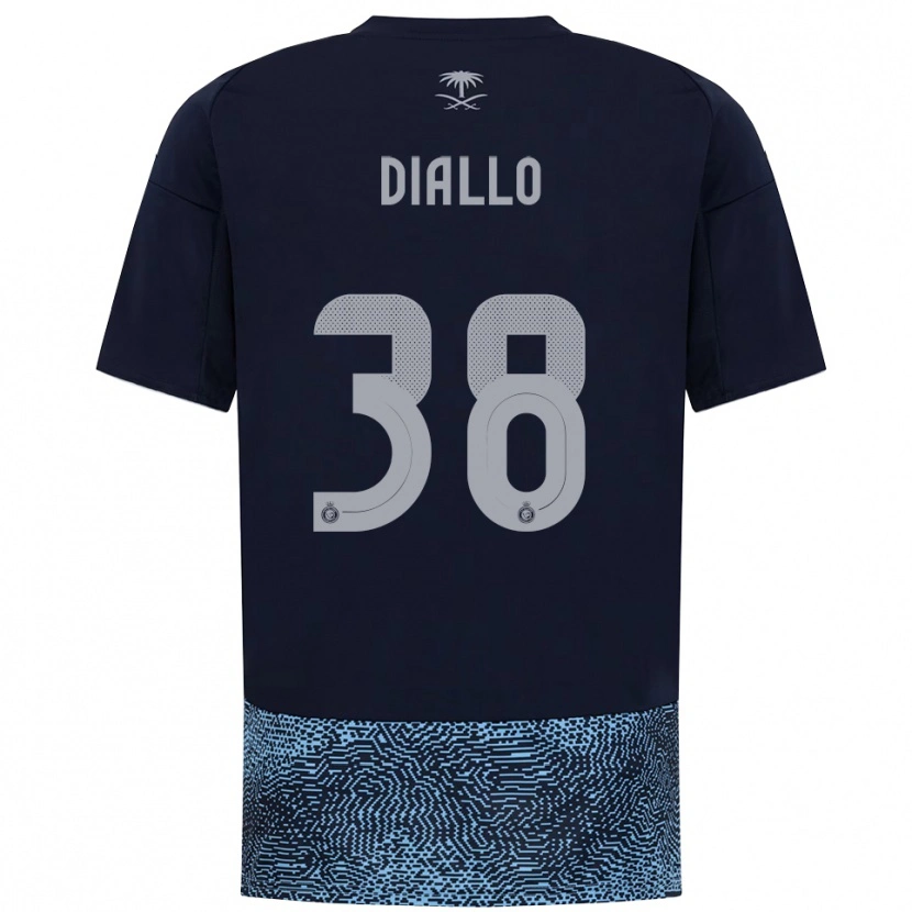 Danxen Dames Aminata Diallo #38 Donkerblauw Hemelsblauw Uitshirt Uittenue 2025/26 T-Shirt België