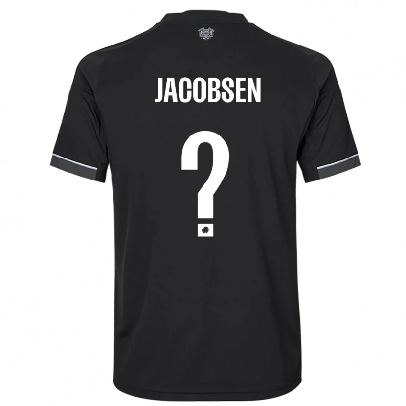 Danxen Dames Holger Jacobsen #0 Zwart Wit Uitshirt Uittenue 2025/26 T-Shirt België