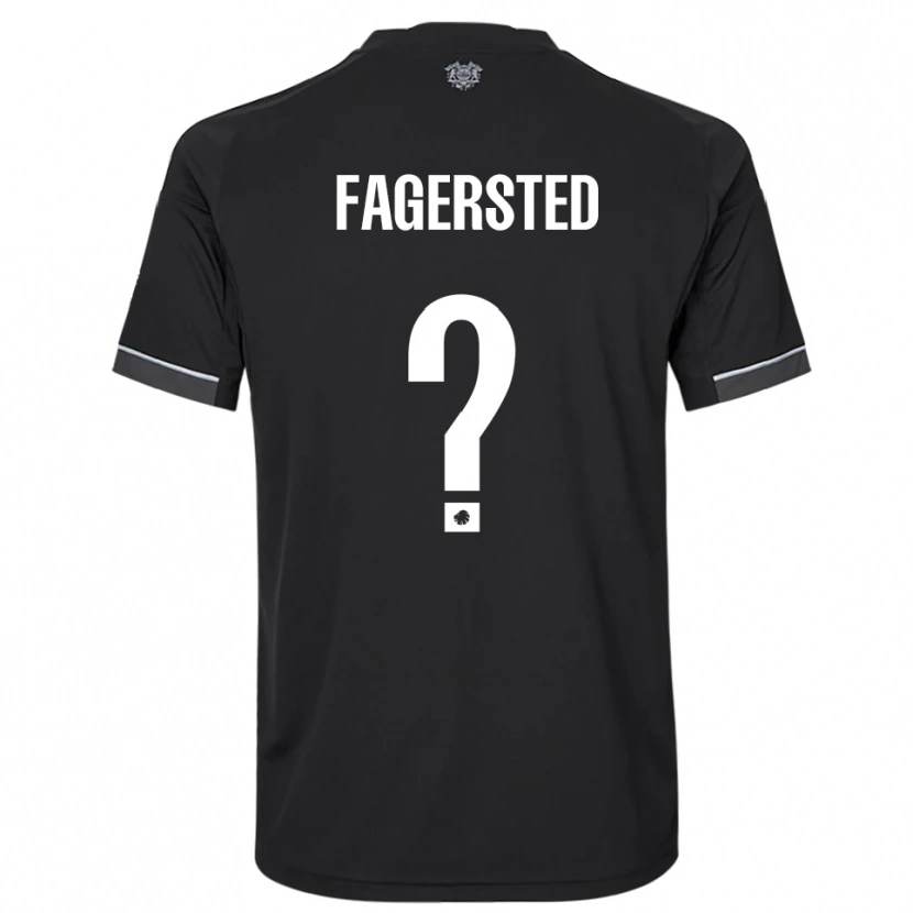 Danxen Dames Johan Fagersted #0 Zwart Wit Uitshirt Uittenue 2025/26 T-Shirt België