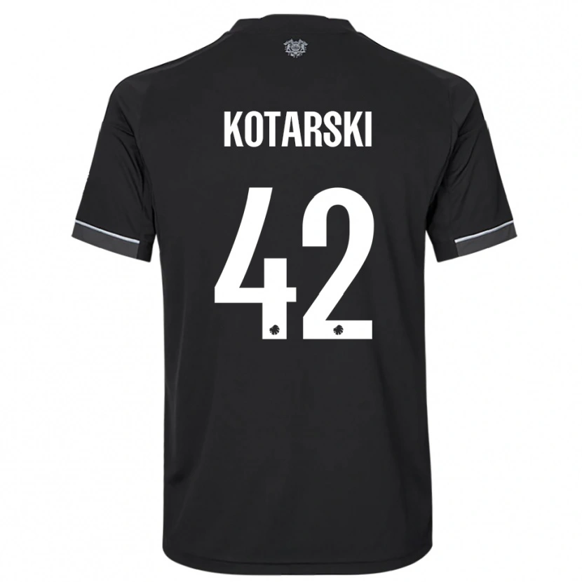Danxen Dames Dominik Kotarski #42 Zwart Wit Uitshirt Uittenue 2025/26 T-Shirt België