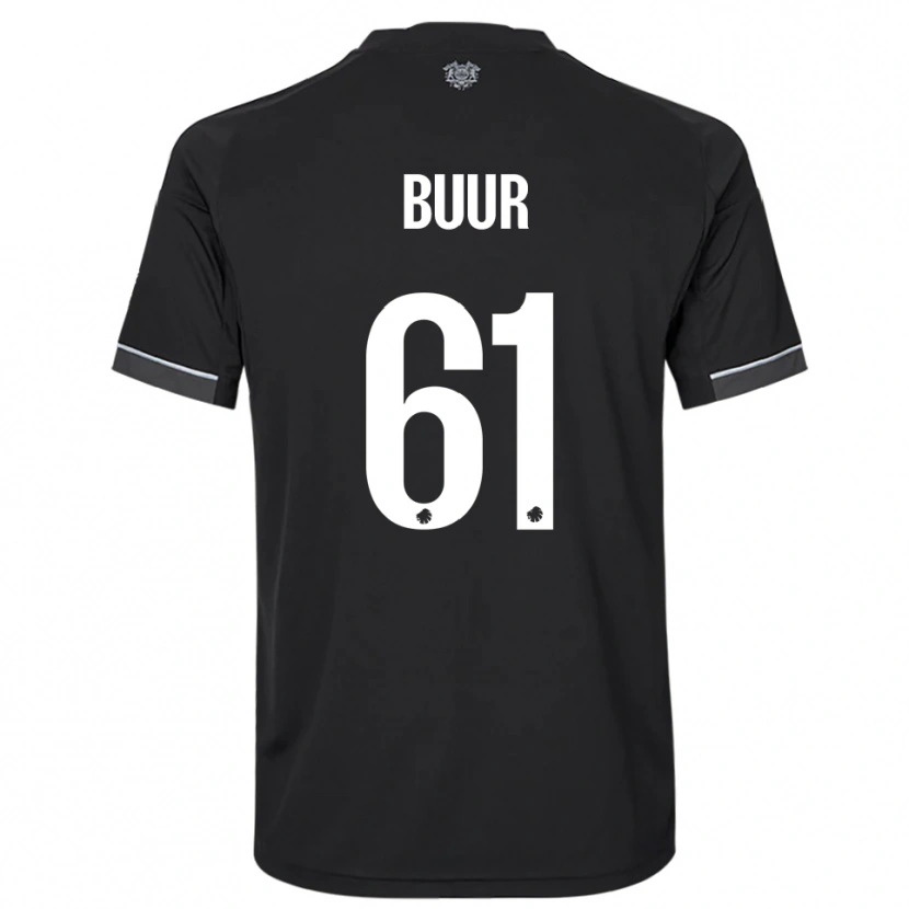 Danxen Dames Oscar Buur #61 Zwart Wit Uitshirt Uittenue 2025/26 T-Shirt België