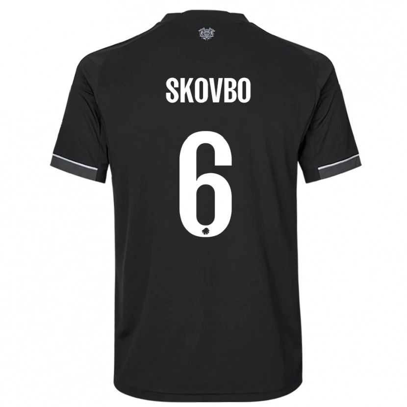 Danxen Dames Ida Skovbo #6 Zwart Wit Uitshirt Uittenue 2025/26 T-Shirt België