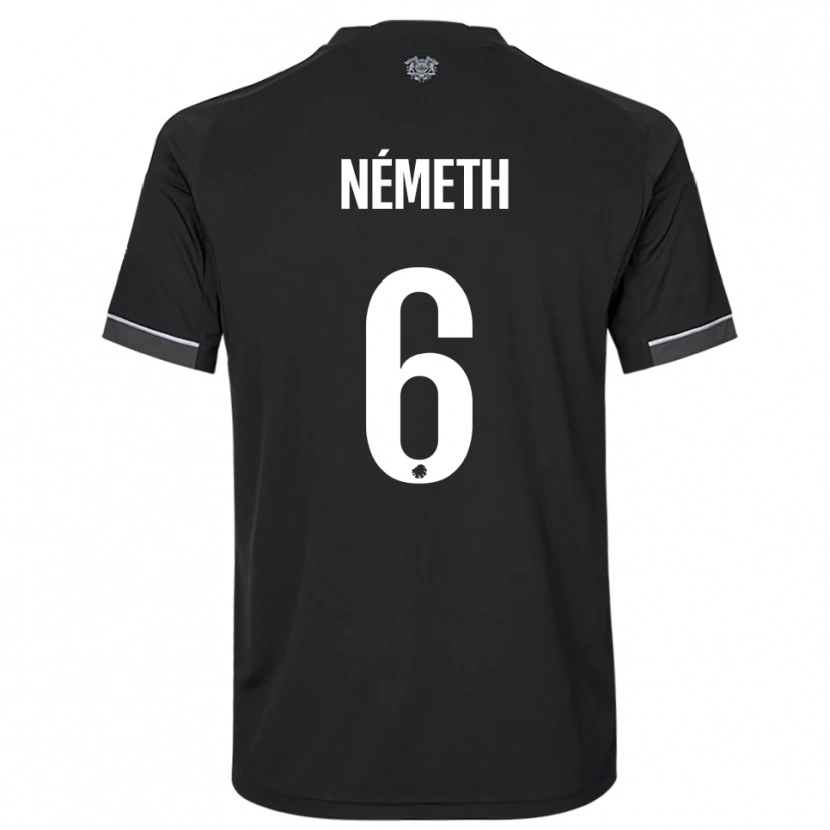 Danxen Dames Hunor Németh #6 Zwart Wit Uitshirt Uittenue 2025/26 T-Shirt België