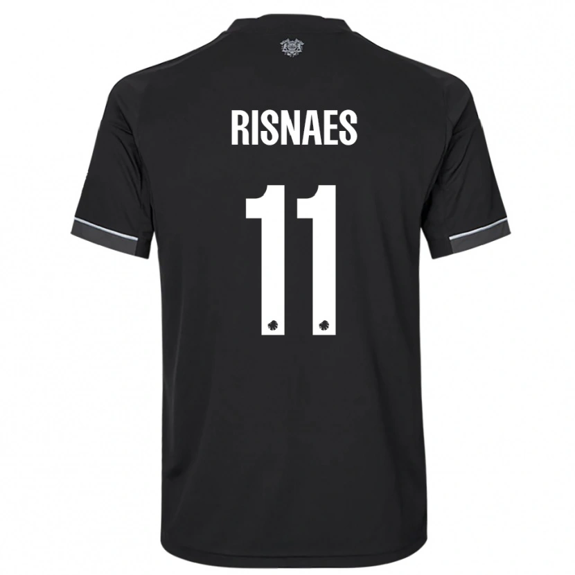 Danxen Dames Roberto Risnaes #11 Zwart Wit Uitshirt Uittenue 2025/26 T-Shirt België