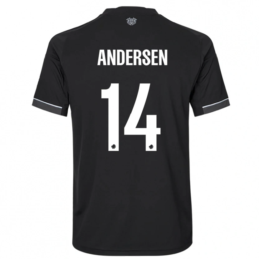 Danxen Dames Svava Andersen #14 Zwart Wit Uitshirt Uittenue 2025/26 T-Shirt België