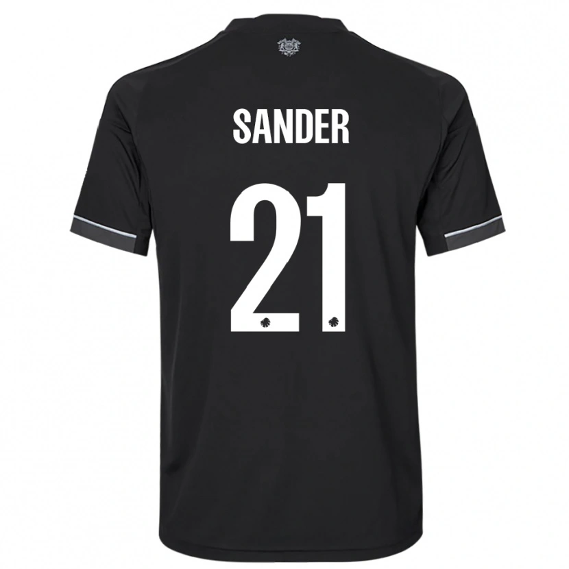 Danxen Dames Theo Sander #21 Zwart Wit Uitshirt Uittenue 2025/26 T-Shirt België