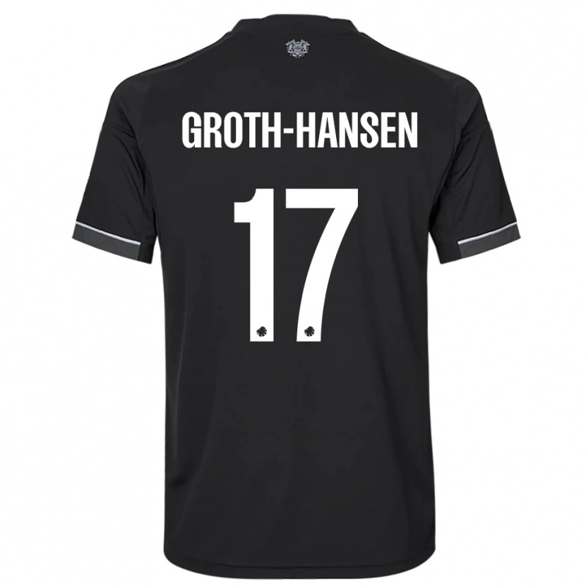 Danxen Dames Paula Groth-Hansen #17 Zwart Wit Uitshirt Uittenue 2025/26 T-Shirt België