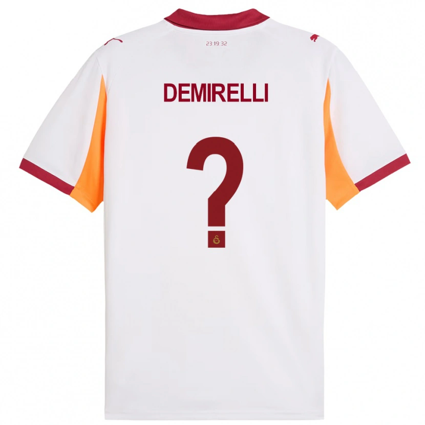 Danxen Dames Ahmet Demirelli #0 Wit Rood Uitshirt Uittenue 2025/26 T-Shirt België