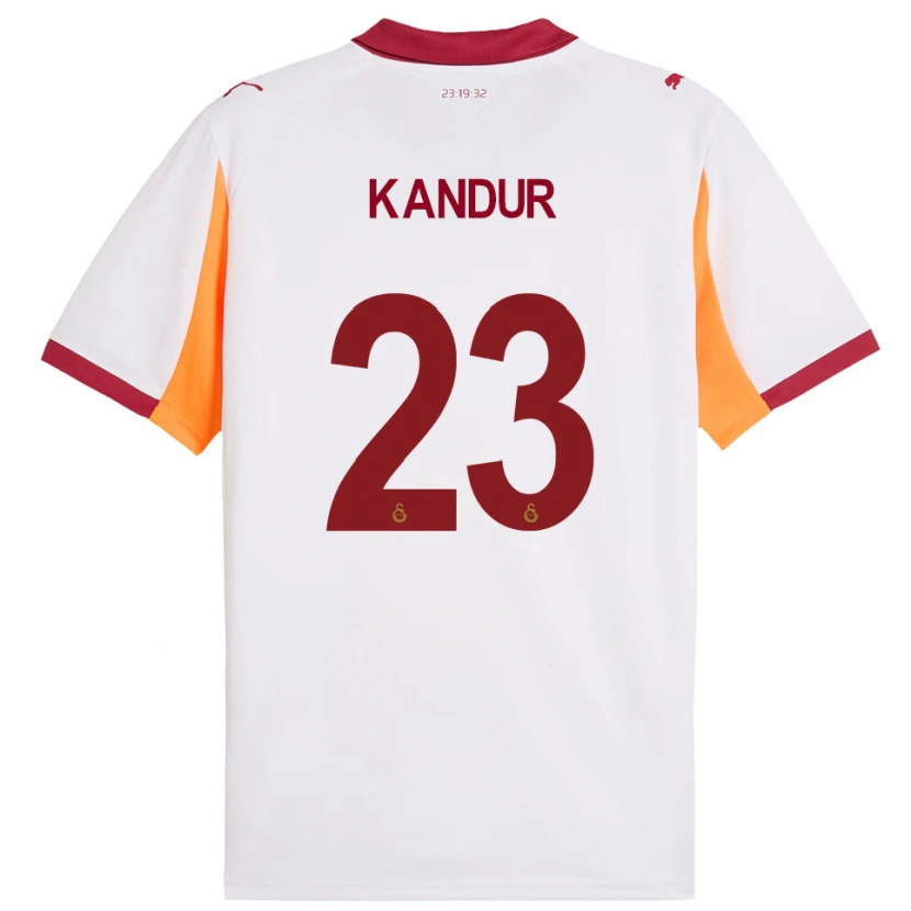 Danxen Dames Müge Kandur #23 Wit Rood Uitshirt Uittenue 2025/26 T-Shirt België