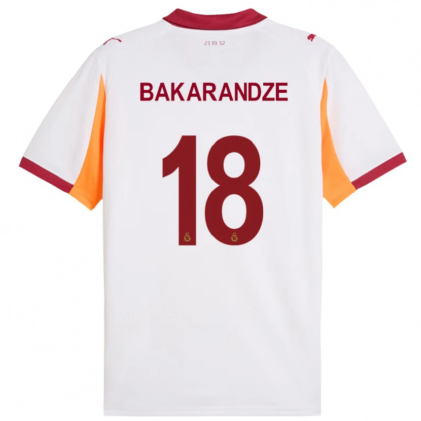 Danxen Dames Kristina Bakarandze #18 Wit Rood Uitshirt Uittenue 2025/26 T-Shirt België
