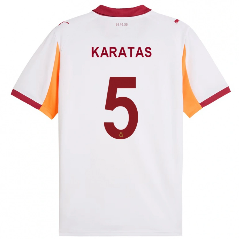 Danxen Dames Eda Karataş #5 Wit Rood Uitshirt Uittenue 2025/26 T-Shirt België