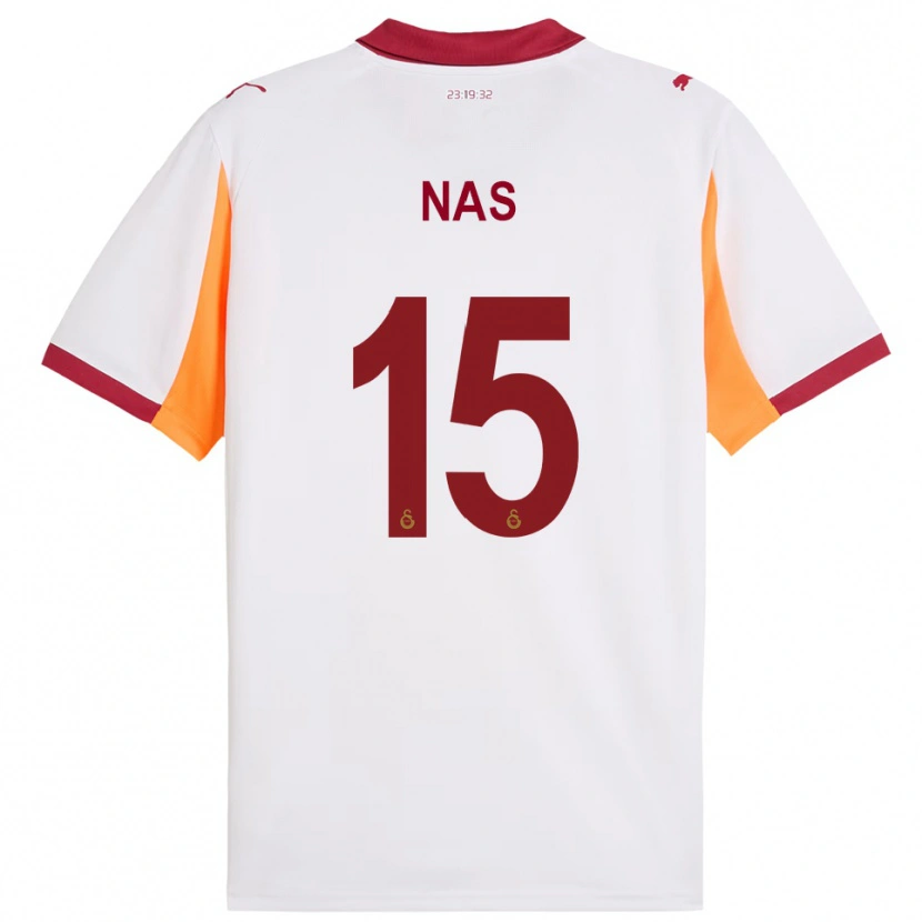 Danxen Dames Siraçhan Nas #15 Wit Rood Uitshirt Uittenue 2025/26 T-Shirt België