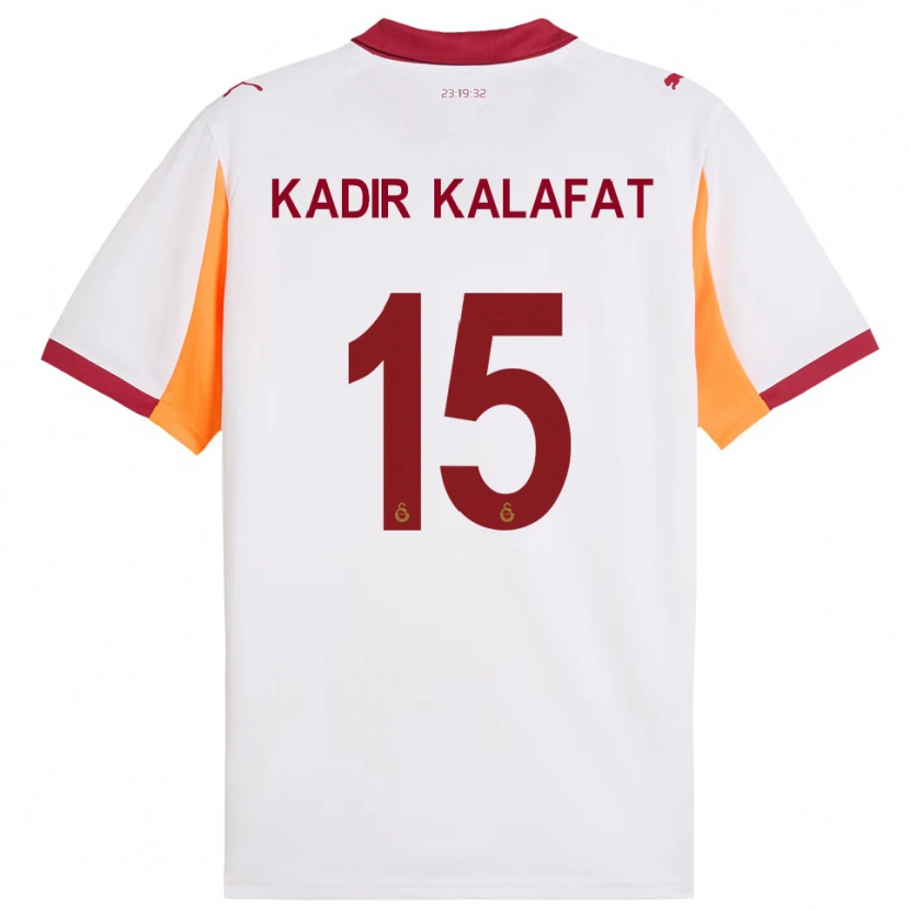 Danxen Dames İsmail Kadir Kalafat #15 Wit Rood Uitshirt Uittenue 2025/26 T-Shirt België