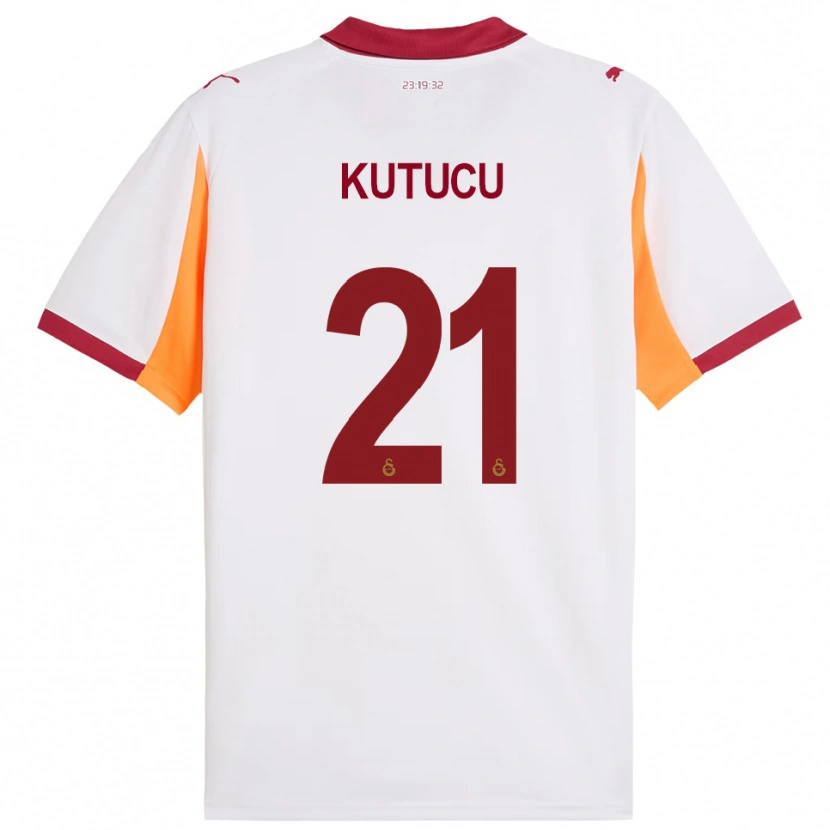 Danxen Dames Ahmed Kutucu #21 Wit Rood Uitshirt Uittenue 2025/26 T-Shirt België