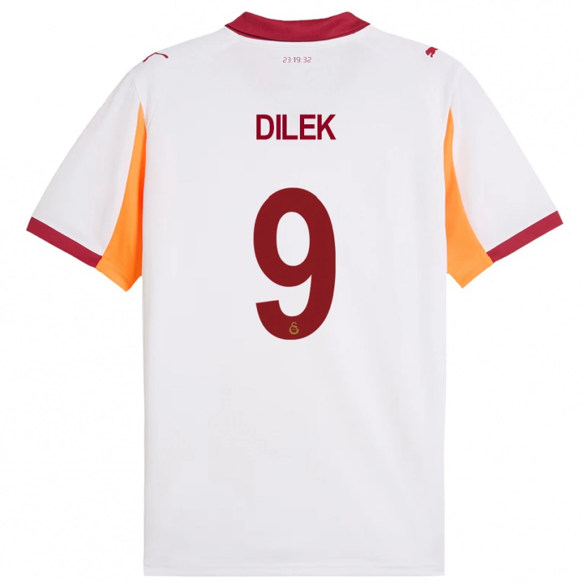 Danxen Dames Yalin Dilek #9 Wit Rood Uitshirt Uittenue 2025/26 T-Shirt België