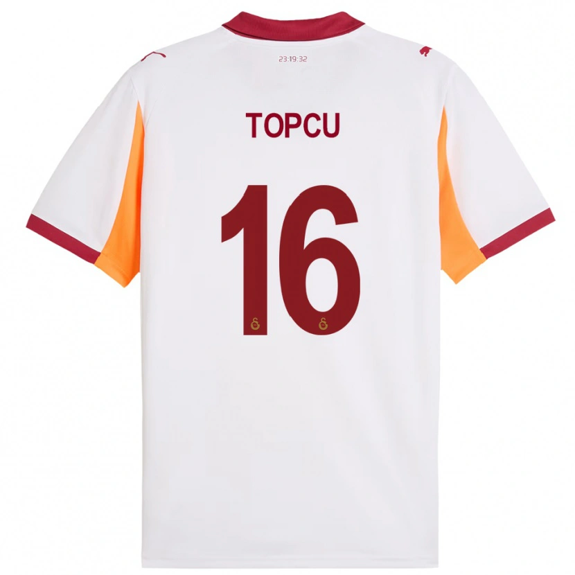 Danxen Dames Ebru Topçu #16 Wit Rood Uitshirt Uittenue 2025/26 T-Shirt België