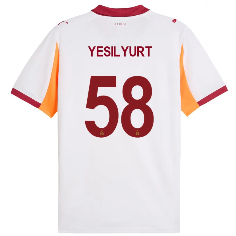 Danxen Dames Ali Yeşilyurt #58 Wit Rood Uitshirt Uittenue 2025/26 T-Shirt België