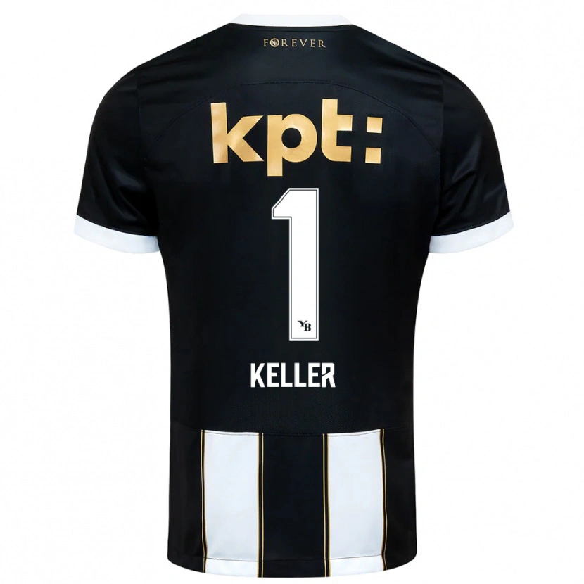 Danxen Dames Marvin Keller #1 Zwart Wit Uitshirt Uittenue 2025/26 T-Shirt België