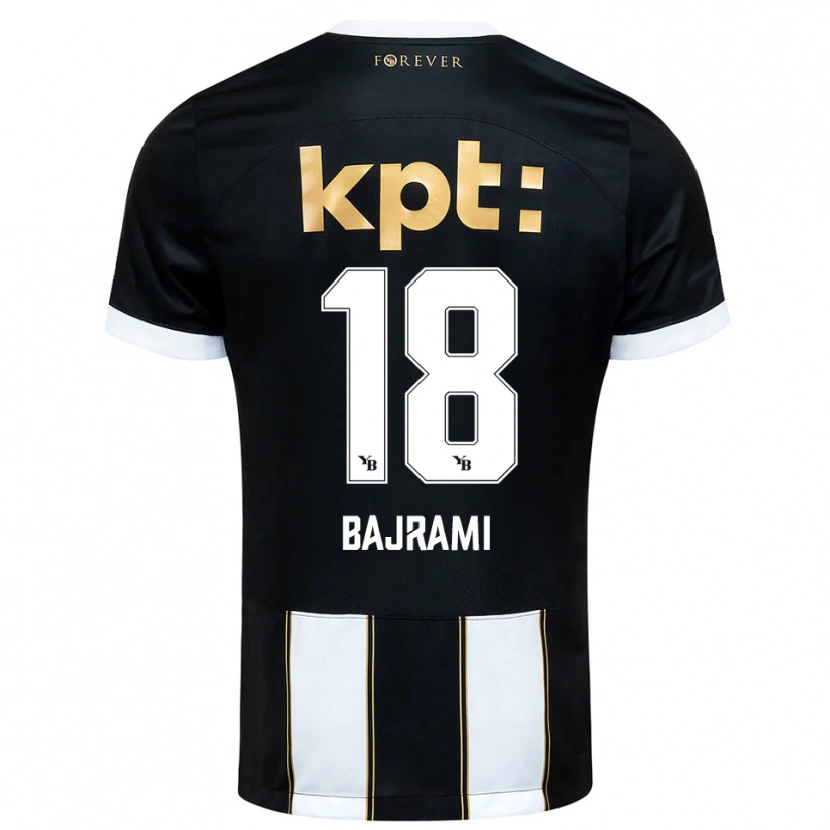 Danxen Dames Ardian Bajrami #18 Zwart Wit Uitshirt Uittenue 2025/26 T-Shirt België