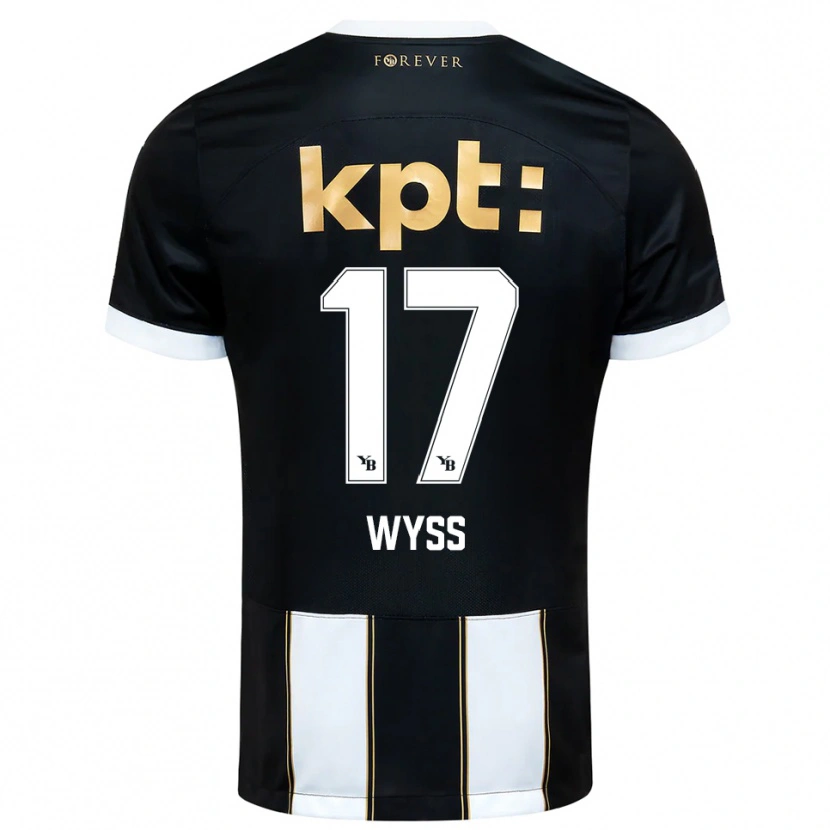Danxen Dames Ryan Wyss #17 Zwart Wit Uitshirt Uittenue 2025/26 T-Shirt België