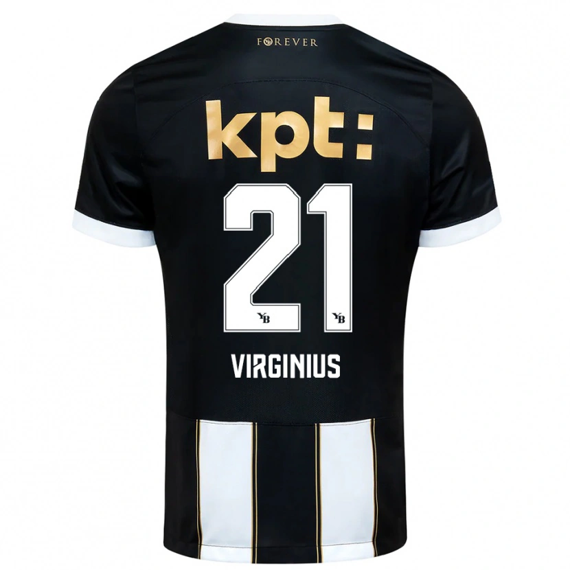 Danxen Dames Alan Virginius #21 Zwart Wit Uitshirt Uittenue 2025/26 T-Shirt België