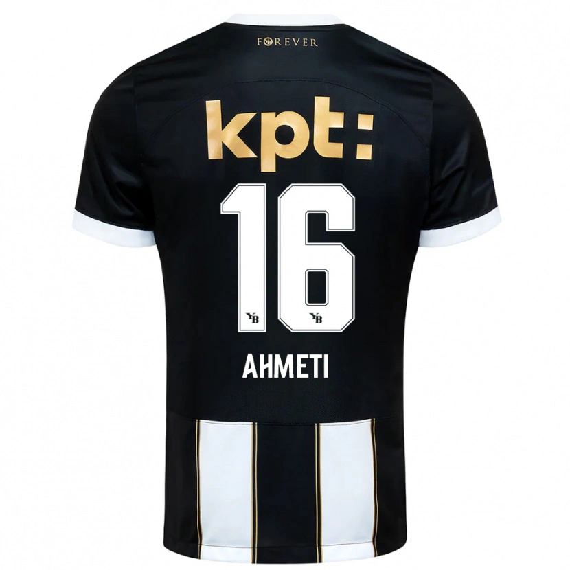 Danxen Dames Donart Ahmeti #16 Zwart Wit Uitshirt Uittenue 2025/26 T-Shirt België