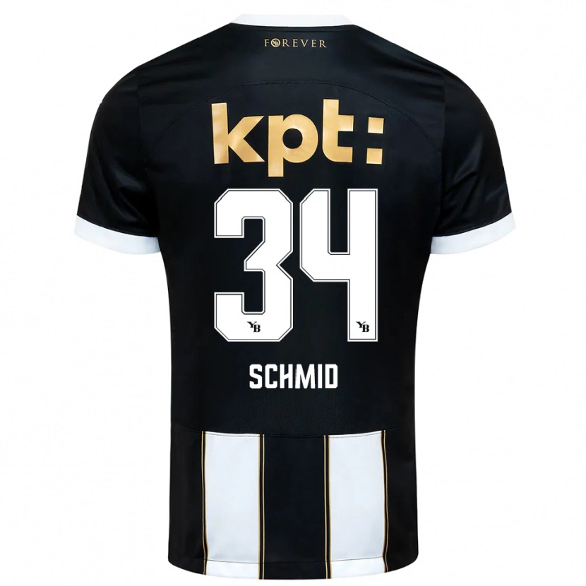 Danxen Dames Céline Schmid #34 Zwart Wit Uitshirt Uittenue 2025/26 T-Shirt België
