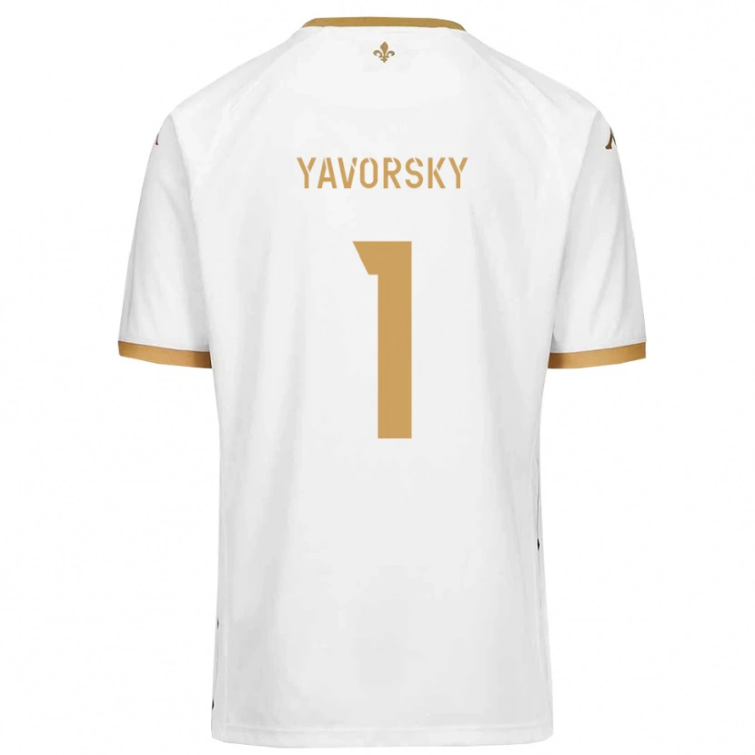 Danxen Dames Nathan Yavorsky #1 Wit Goud Uitshirt Uittenue 2025/26 T-Shirt België